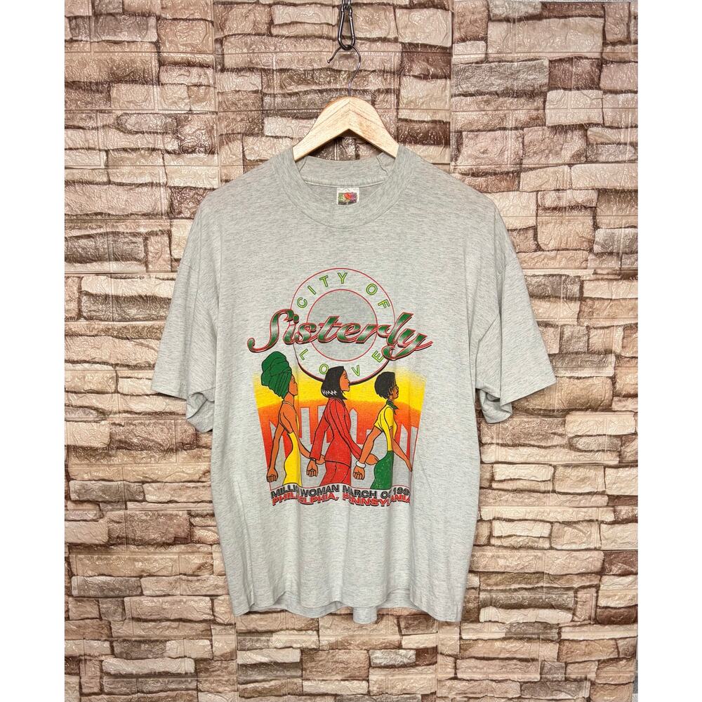Womans Million March Vintage T shirt 1997 Size XL Vntg rare